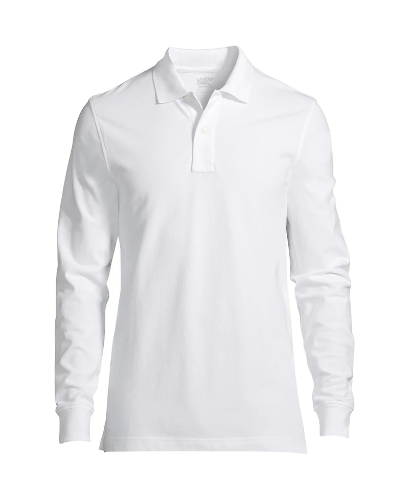 Lands' End Men's Comfort First Long Sleeve Mesh Polo