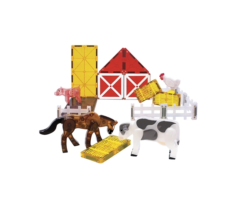 Magna-tilesa Magna-tiles Farm Animals 25-Piece Magnetic Construction Set, Ages 3+