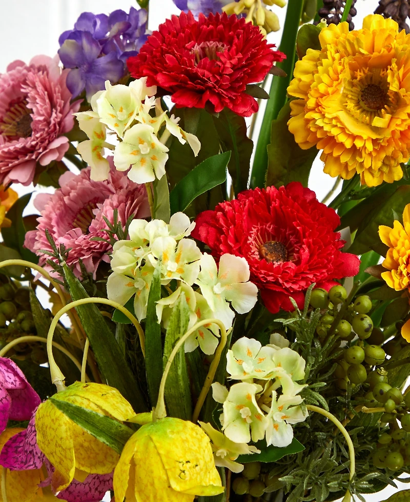 Nearly Natural Spring Floral Arrangement