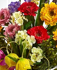 Nearly Natural Spring Floral Arrangement