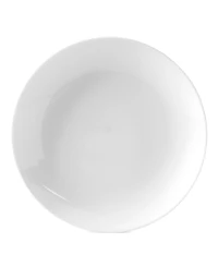 Fitz and Floyd Everyday Whiteware Coupe Dinner Plate 4 Piece Set