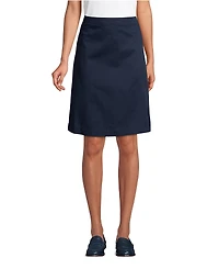 Lands' End Women's Blend Chino Skort Top of Knee
