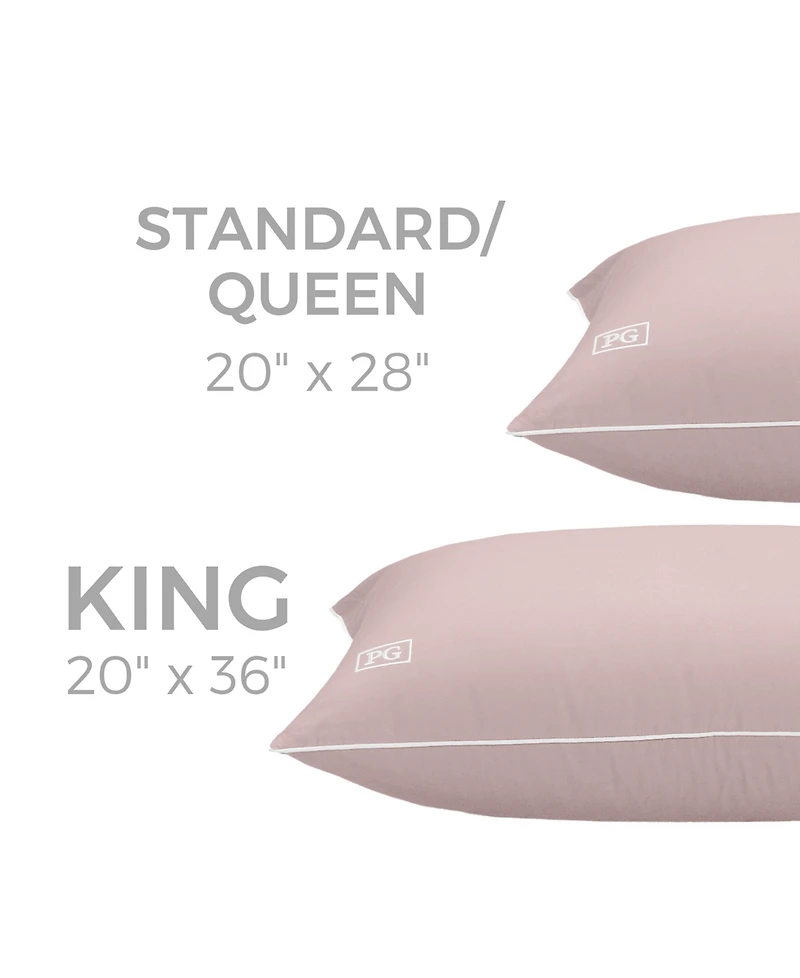 Pillow Gal Down Alternative Firm Density 2-Pack Pillows, Standard/Queen