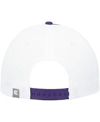 Men's Colosseum White Kansas State Wildcats Take Your Time Snapback Hat