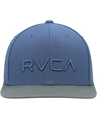 Men's Rvca Navy, Olive Twill Ii Snapback Hat