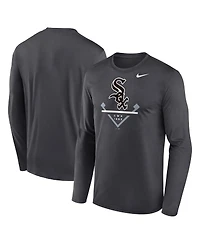 Men's Nike Anthracite Chicago White Sox Icon Legend Performance Long Sleeve T-shirt