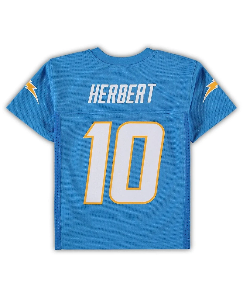 Preschool Boys and Girls Justin Herbert Powder Blue Los Angeles Chargers Replica Player Jersey