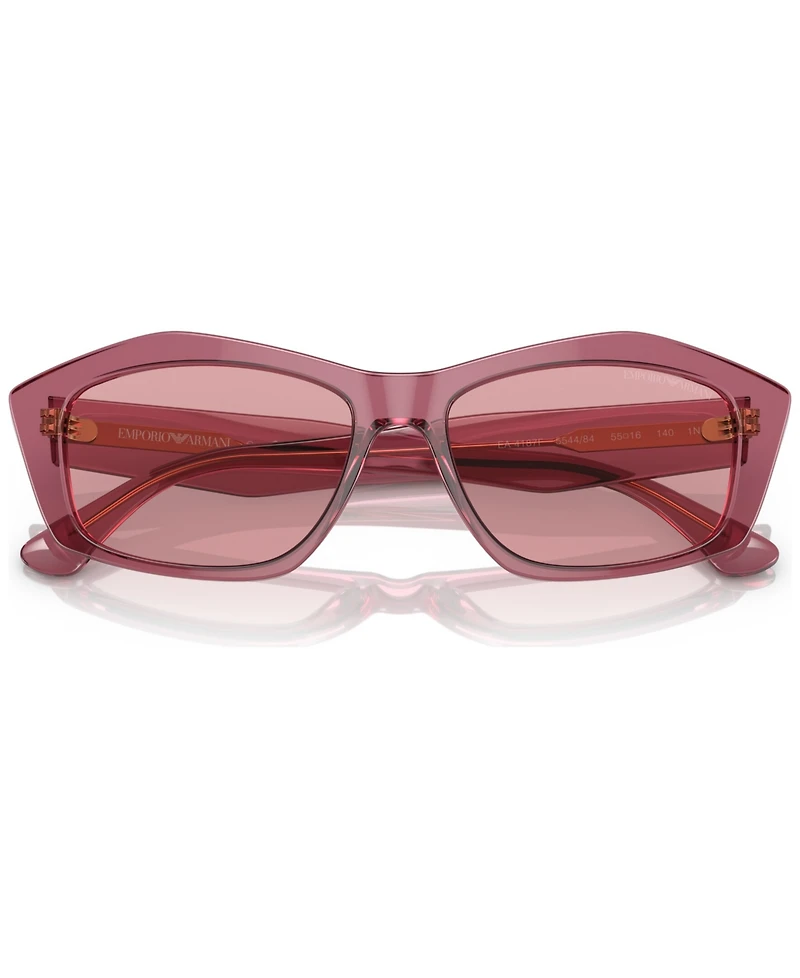 Emporio Armani Women's Low Bridge Fit Sunglasses, EA4187F