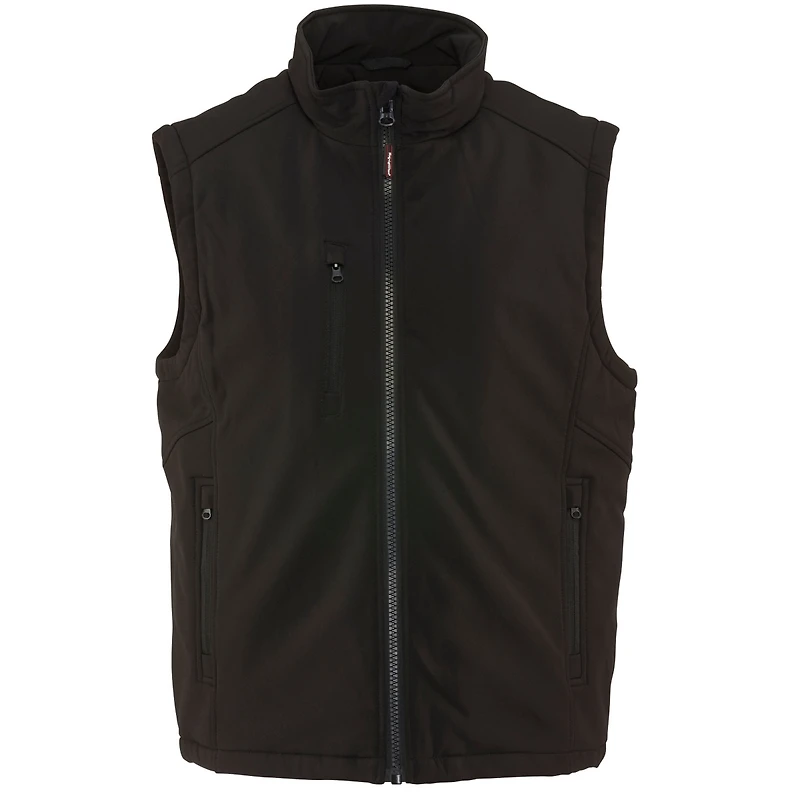 RefrigiWear Men's Insulated Softshell Vest - Warm Work Vest, Water-Repellent, Windproof, Lightweight, Durable Cold-Weather Gear