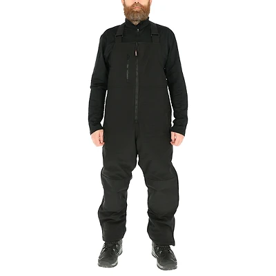RefrigiWear Men's Insulated Softshell Bib Overalls - Water-Repellent, Wind-Tight, Thermal Workwear for Extreme Cold