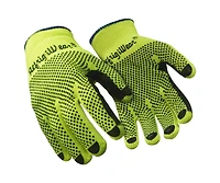 RefrigiWear Men's Midweight Dot Grip Gloves - Insulated Knit Work with Pvc Grip, Sold by the Dozen