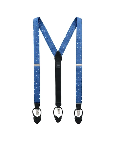 Trafalgar Men's 32MM Polka Dot Convertible Suspenders