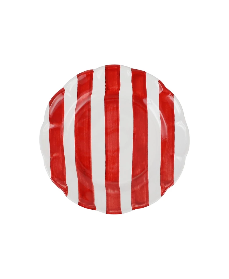 Vietri Amalfitana Stripe Salad Plate 8"