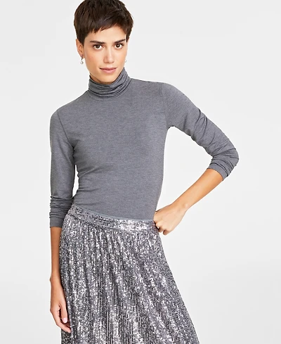 On 34th Women's Modal Long Sleeve Turtleneck, Created for Macy's