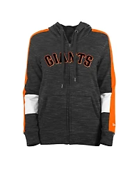 Women's New Era Black San Francisco Giants Colorblock Full-Zip Hoodie