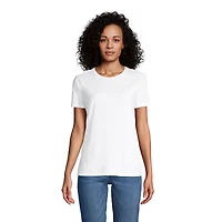 Lands' End Women's Supima Cotton Crewneck T-Shirt
