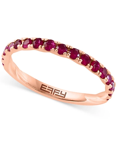 Effy Ruby Stack Band (1/2 ct. t.w.) 14K Rose Gold-Plated Sterling Silver (Also available Emerald and Sapphire)