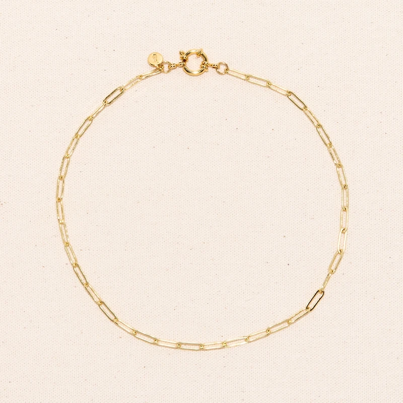 Joey Baby 18K Gold Plated Chain - Elaine Necklace 18" For Women