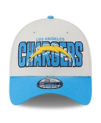Men's New Era Stone, Powder Blue Los Angeles Chargers 2023 Nfl Draft 39THIRTY Flex Hat