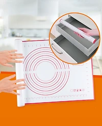 Cheer Collection 2 Pack Dough Pastry Baking Mat, 16" x 24"