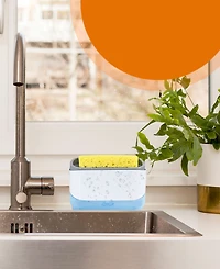 Cheer Collection Soap Dispensing Sponge Holder