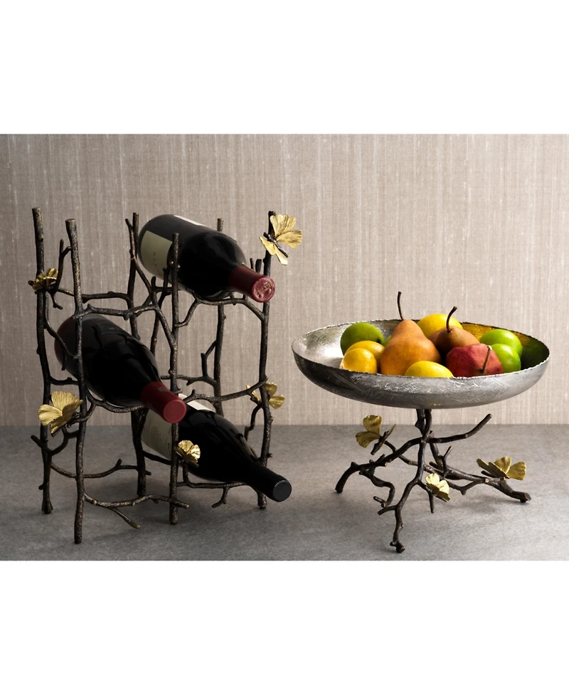 Michael Aram Butterfly Ginkgo 6-Bottle Wine Rack