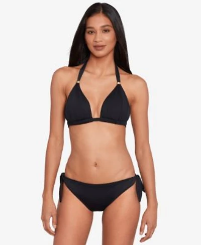 Lauren Ralph Lauren Womens Beach Club Solid Molded Cup Halter Bikini Top Bottoms