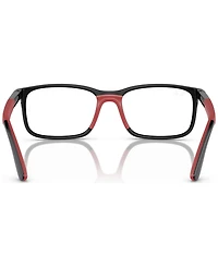 Ray-Ban Jr Kids Rectangle Eyeglasses, RB1621 47
