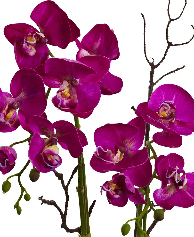 Nearly Natural Orchid and Succulent Floral Arrangement