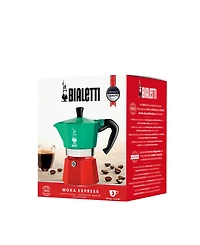 Bialetti Moka Express 130 Ml 3 Cups Tricolore Coffeemaker