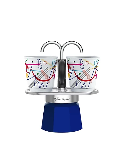Bialetti Set Mini Express "R" Kandinsky Plus 2 Bicc. 2.8 Oz Coffeemaker