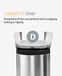 simplehuman Code D 100pk Custom Fit Liners with 5 Quick Dispense Packs, 20L Kitchen Trash Bag Liners