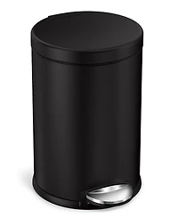 simplehuman 4.5 Liter Round Step Bathroom Trash Can with Soft-Close Lid