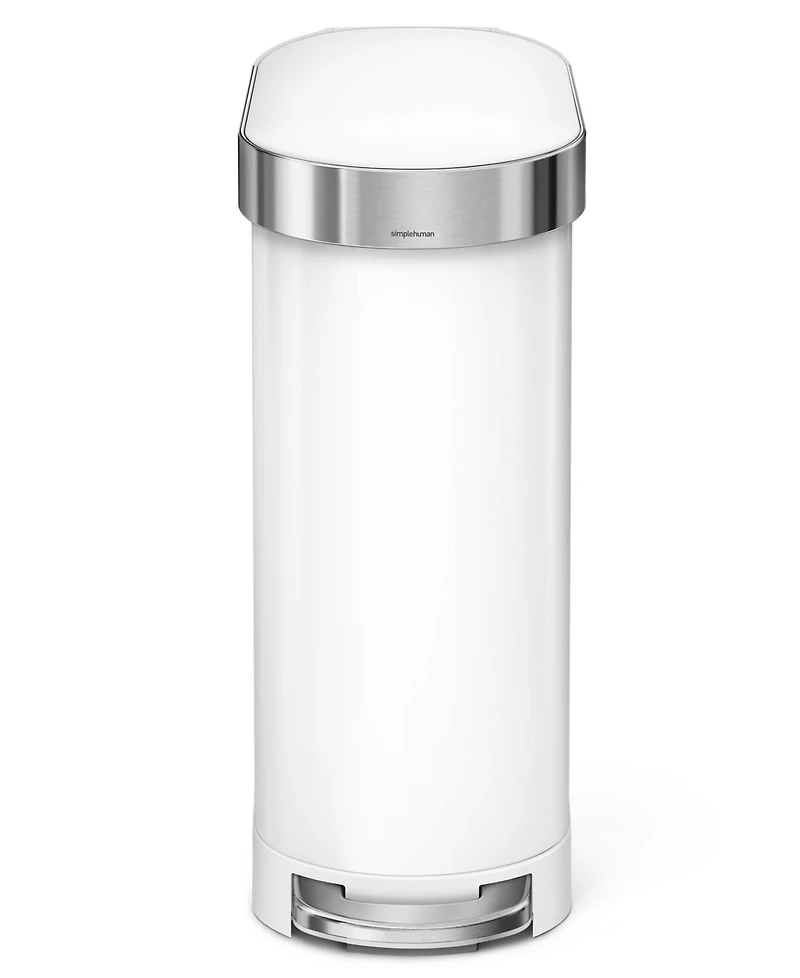 simplehuman 45 Liter Slim Kitchen Trash Can with Liner Pocket