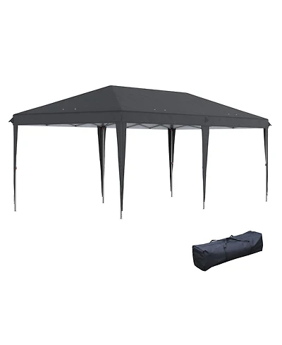 Outsunny Extra Large 10' x 19' Pop Up Canopy with Carry Bag