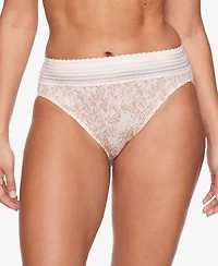 Warners No Pinching Problems Dig-Free Comfort Waist with Lace Microfiber Hi-Cut 5109