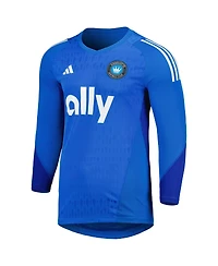 Men's adidas Blue Charlotte Fc 2023 Goalkeeper Long Sleeve Replica Jersey