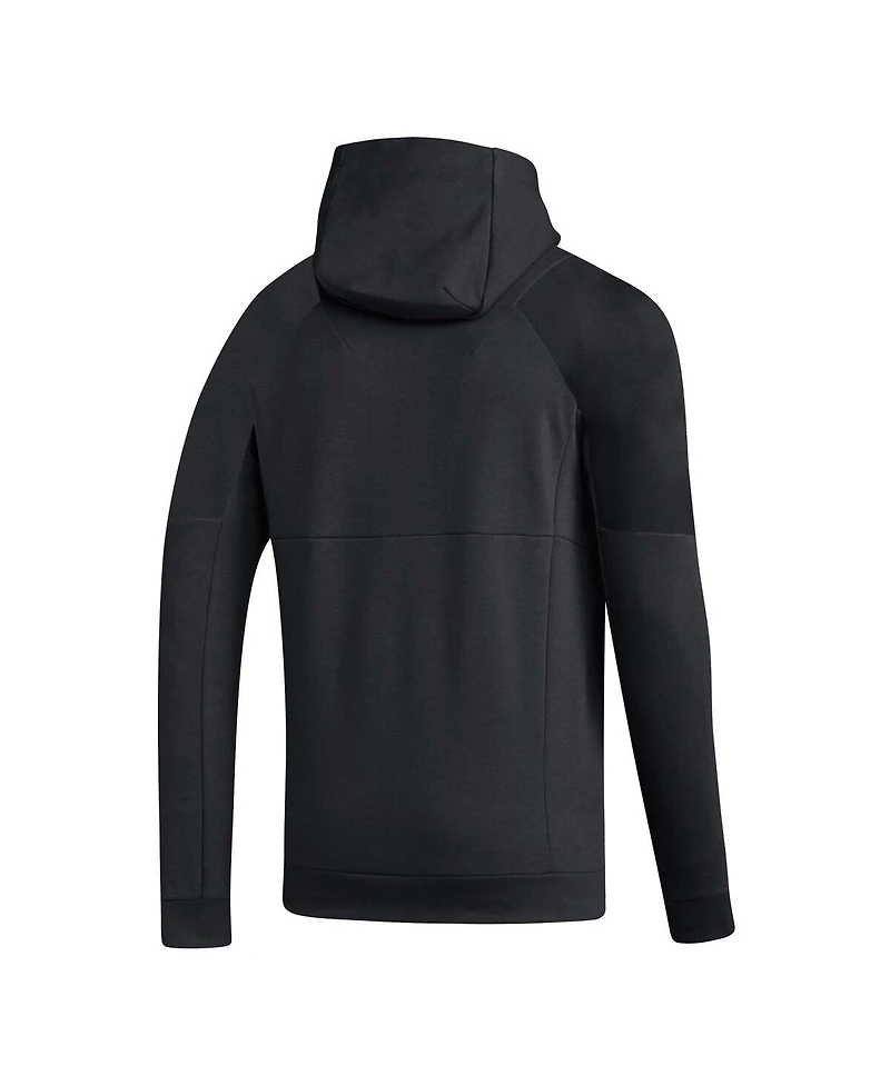 Men's adidas Black Charlotte Fc 2023 Player Travel Pullover Hoodie