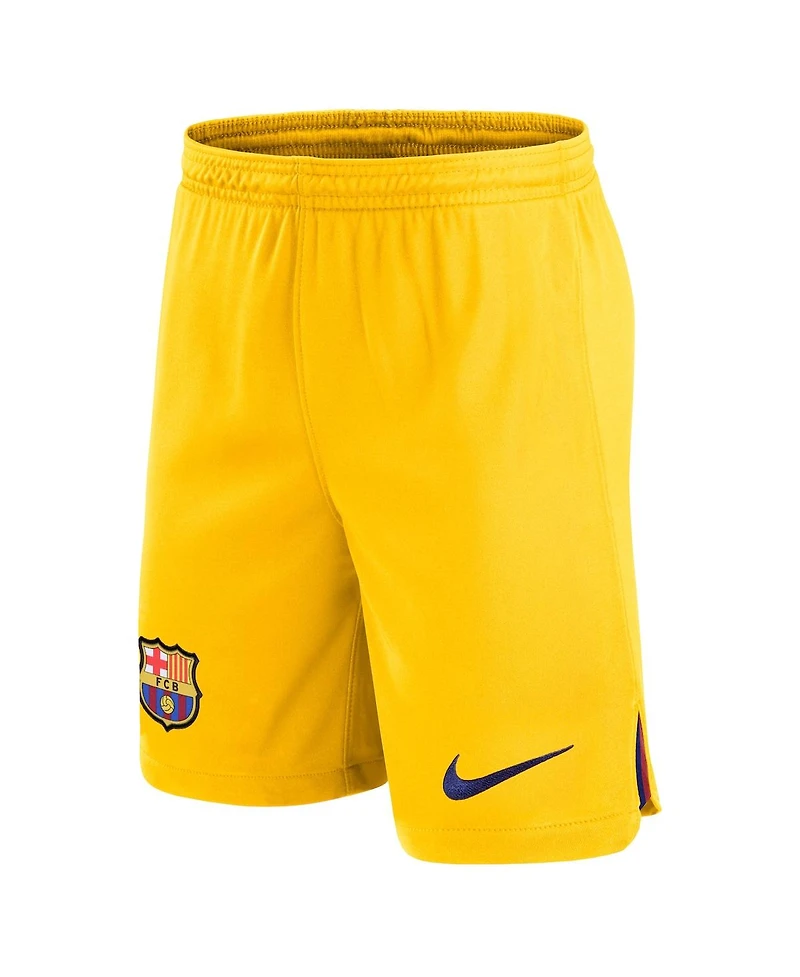 Men's Nike Yellow Barcelona Stadium Fourth Performance Replica Shorts