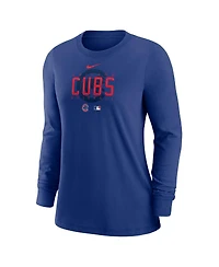 Women's Nike Royal Chicago Cubs Authentic Collection Legend Performance Long Sleeve T-shirt