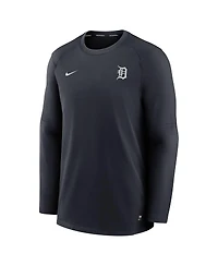 Men's Nike Navy Detroit Tigers Authentic Collection Logo Performance Long Sleeve T-shirt