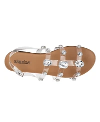 Olivia Miller Women's Crystal Clear Sandals