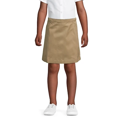 Lands' End Big Girls Plus School Uniform Blend Chino Skort Above Knee