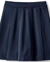Lands' End Little Girls Ponte Pleat Skirt Top of Knee