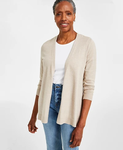 Style & Co Petite Open-Front Cardigan, Macy's Exclusive