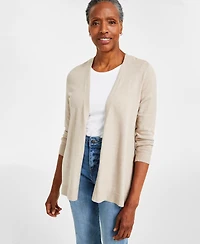Style & Co Petite Open-Front Cardigan, Macy's Exclusive