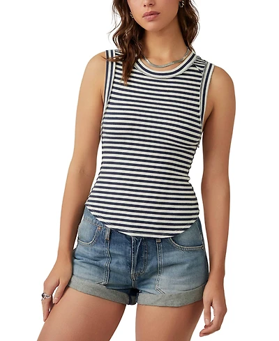 Free People Women's Kate Striped Sleeveless Tee