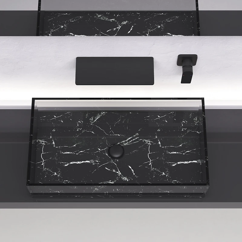 Waterfall Bathroom Sink Faucet