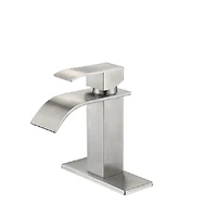 Streamdale Furniture Waterfall Spout Bathroom Faucet, Single Handle Bathroom Vanity Sink Faucet