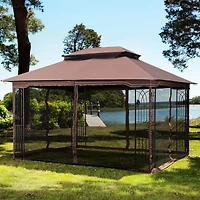 Streamdale Outdoor 13'x10' Gazebo with Ventilation & Mosquito Protection